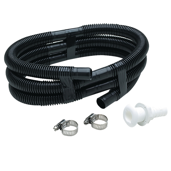 Seachoice Bilge Pump Installation Kit, 1-1/8" Black 19451